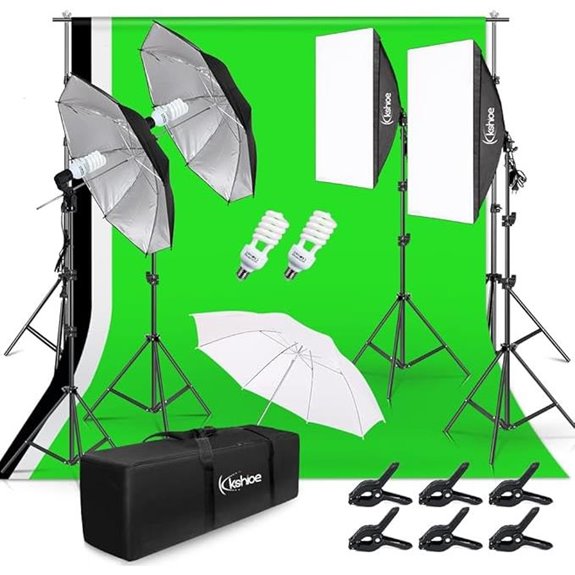 15 Best Continuous Lighting Kits for Video in 2026 17 Photo Lighting Kit with Background Support and Softboxes