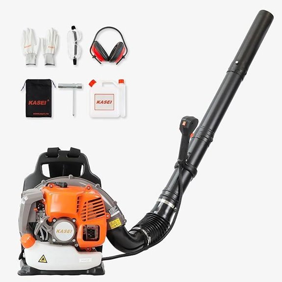 KASEI Gas Leaf Blower 42cc 2 HP Lightweight 17.6 lbs