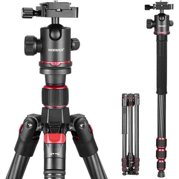 NEEWER Carbon Fiber Tripod with Panorama Ball Head