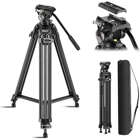 14 Best Video Tripods for Filmmakers in 2026 10 Sirui Carbon Fiber Video Tripod with Fluid Head