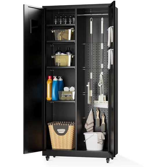 10 Best Garage Storage Cabinet Sets to Organize Your Space in 2026 8 Metal Utility Storage Cabinet with Locking Doors