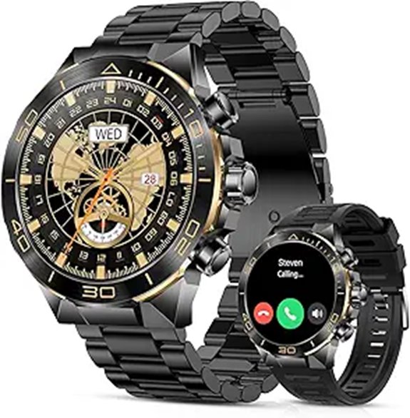 Luxury Men’s Smartwatch with Heart Rate and Blood Oxygen
