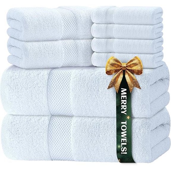 15 Best Premium Cotton Towel Sets That Combine Luxury and Absorbency 17 Luxury White Turkish Cotton Bath Towel Set of 8
