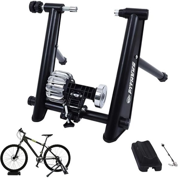 Fitvids Magnetic Bike Trainer Stand with Riser