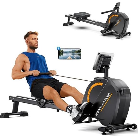 Dripex Magnetic Rowing Machine with Bluetooth & LCD