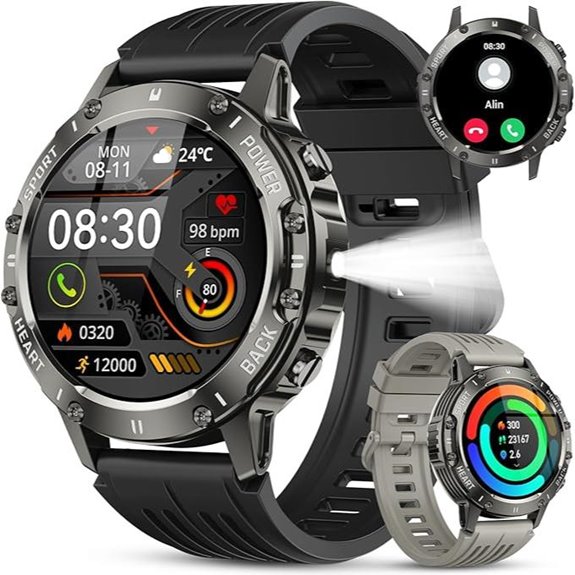 Men's Smart Watch with Fitness and Heart Rate Monitor