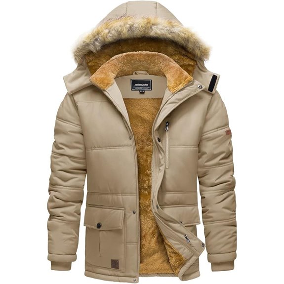15 Best Premium Winter Coats That Combine Style and Warmth 4 TACVASEN Men's Winter Water-Repellent Hooded Parka