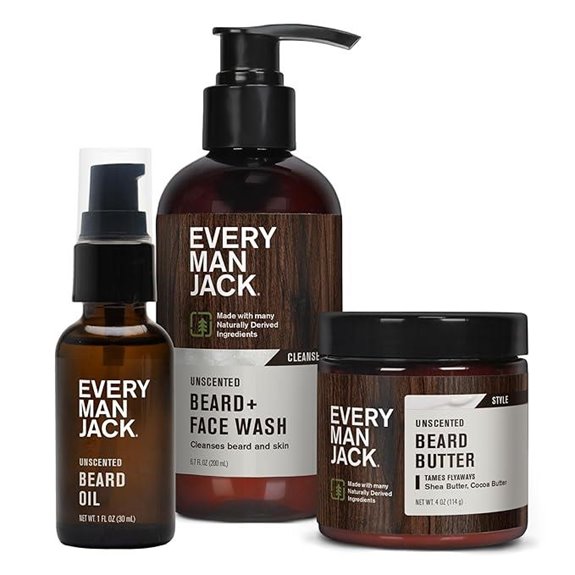 15 Best Beard Grooming Kits to Achieve a Sharp, Stylish Look in 2026 16 Every Man Jack Unscented Beard Care Bundle
