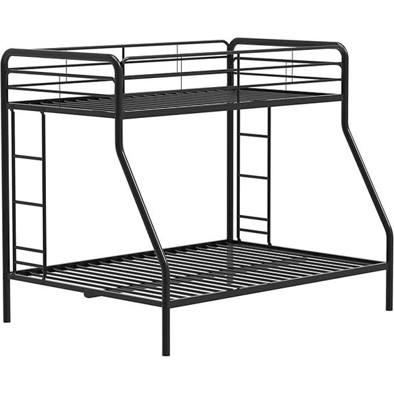 Carson Metal Bunk Bed with Ladders & Guardrails