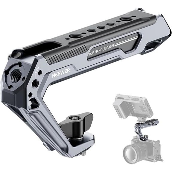 NEEWER Metal Camera Top Handle with Cold Shoes