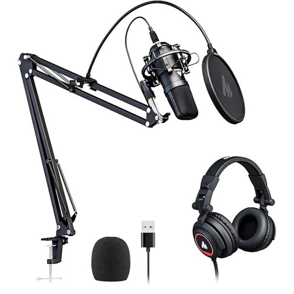 microphone and headphone set