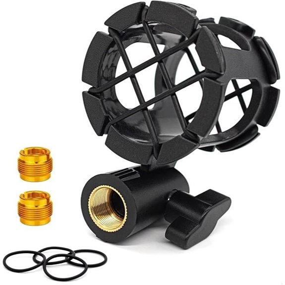 Eggsnow Microphone Shock Mount Clip for Shotgun Mic