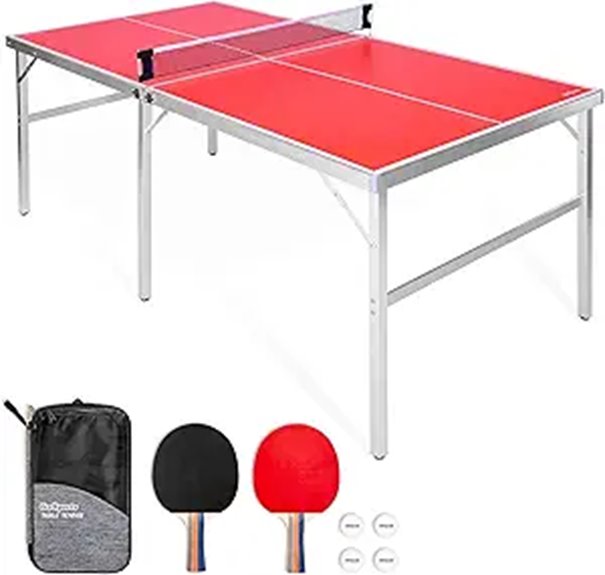 mid size table tennis set