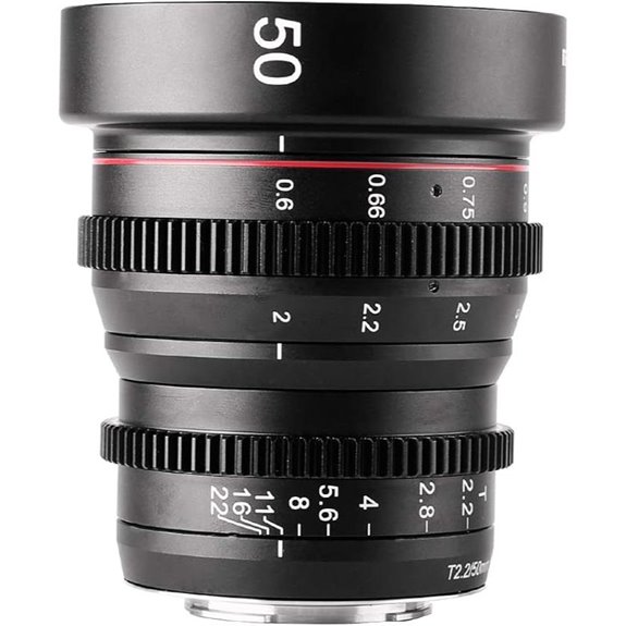 15 Best Cinema Lenses for Filmmaking in 2026 17 Meike 50mm T2.2 Mini Cinema Lens for M43