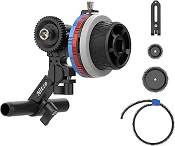 Nitze Mini Follow Focus with 15mm Rod and Gears