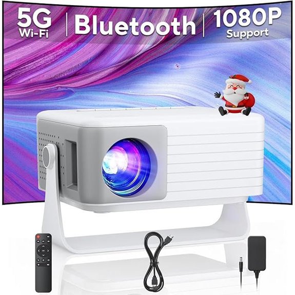 AKIYO Mini Projector with WiFi & Bluetooth