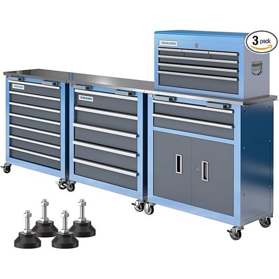 LARBANKE Modular Rolling Tool Chest with Stainless Top