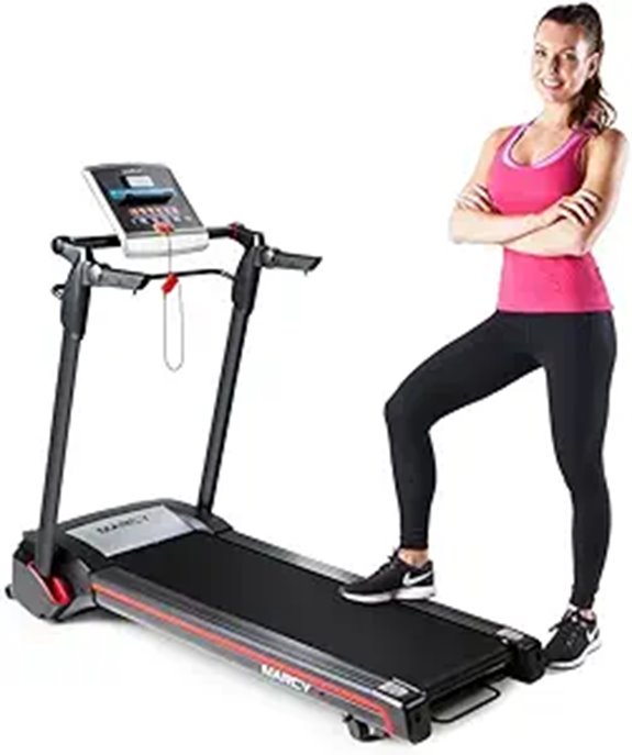 Marcy Motorized Folding Treadmill Pre-Assembled Black