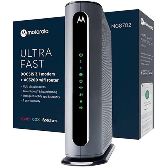 Motorola MG8702 DOCSIS 3.1 Cable Modem & Wi-Fi Router