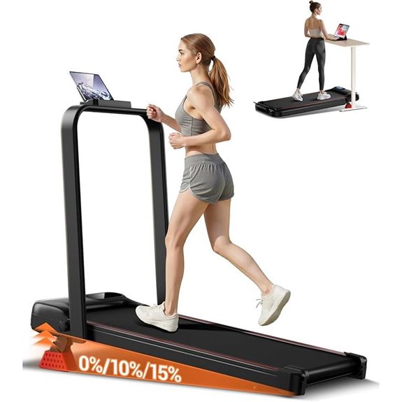 4-in-1 Folding Walking Pad Treadmill