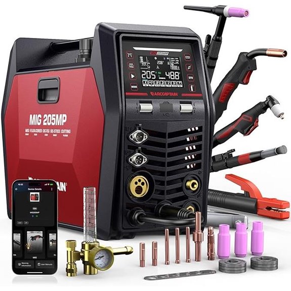ARCCAPTAIN MIG205MP 9-in-1 MultiProcess Welding Machine