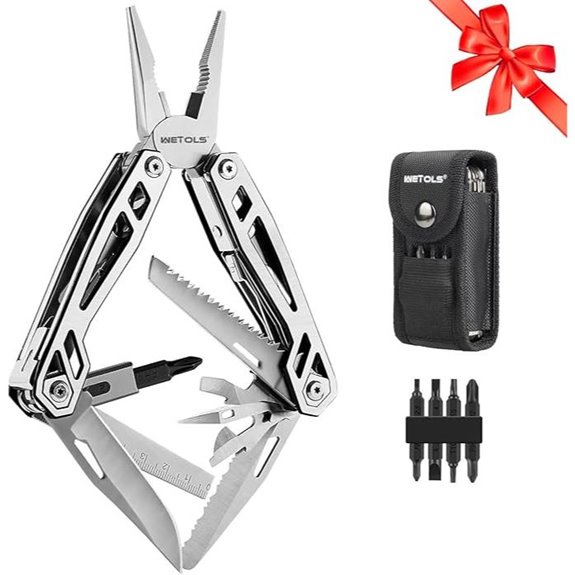 WETOLS 21-in-1 Stainless Steel Multitool with Sheath