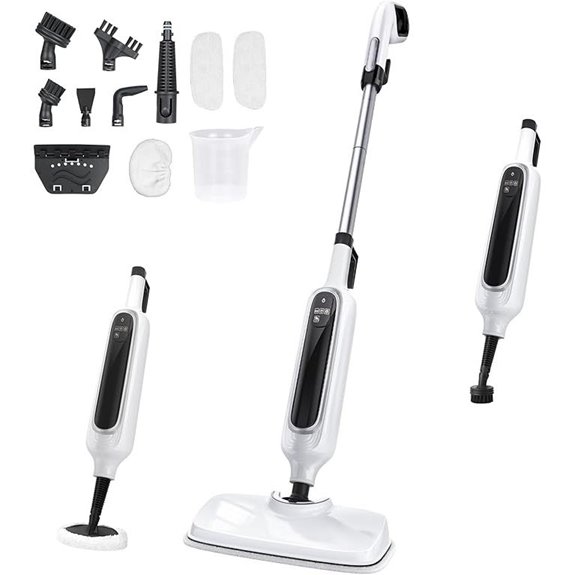 12-in-1 Steam Mop & Cleaner with LED Display