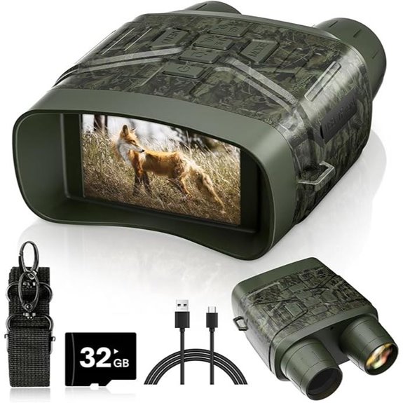 Night Vision Binoculars with 4K HD Camera and 32GB Card