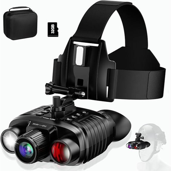Night Vision Goggles with Head Strap and 32GB Card