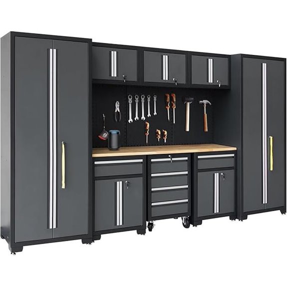 10 Best Garage Storage Cabinet Sets to Organize Your Space in 2026 7 Garage Storage System 9-Piece Workshop Set