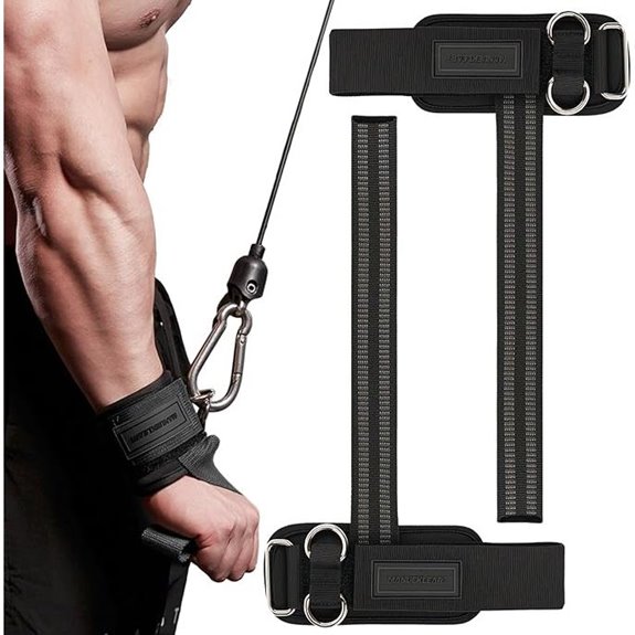 MANUEKLEAR Non-Slip Weightlifting Wrist Straps