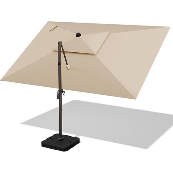 9' x 12' Cantilever Patio Umbrella with 360° Rotation