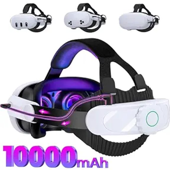 Battery Head Strap for Oculus Quest 2/3/3S with 10000mAh