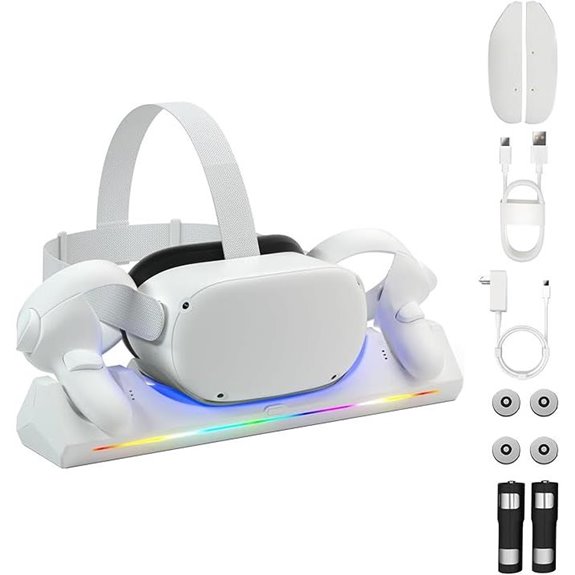 Oculus Quest 2 Magnetic Charging Dock with Batteries
