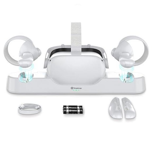 Smatree Oculus Quest 2 Charging Dock with Batteries