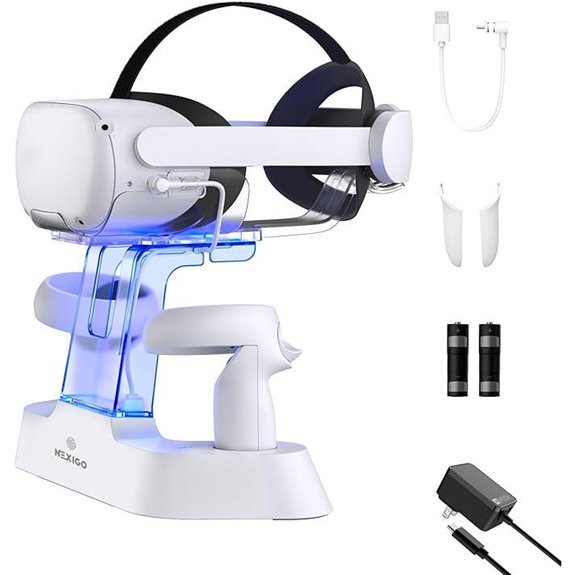 NexiGo Oculus Quest 2 Charging Dock with Batteries