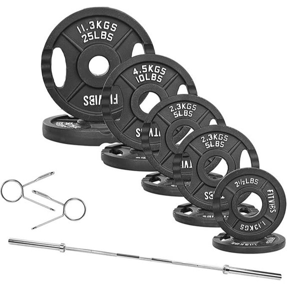 15 Best Cast Iron Weight Plates for Strength Training in 2026 15 Fitvids Olympic 110lb Cast Iron Weight Set