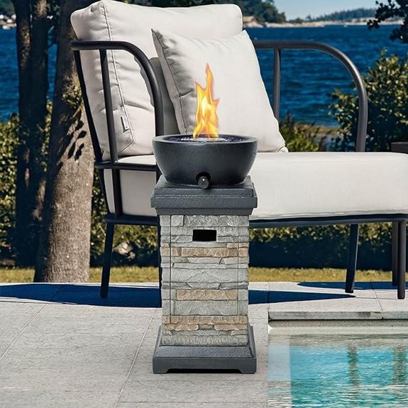 15 Best Propane Fire Pits for Cozy Nights and Stunning Backyard Ambiance 17 1 lb Gas Fire Pit with Glass Rocks