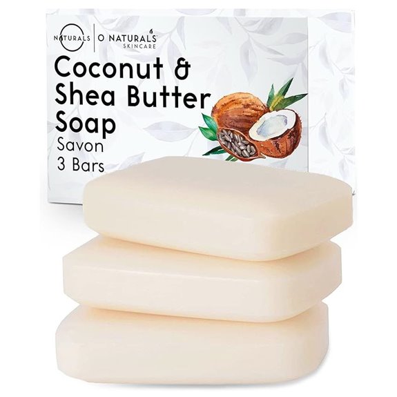 O NATURALS 3-Pack Organic Handmade Body Soap Set