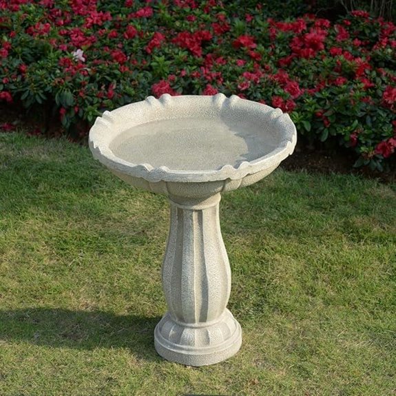 15 Best Bird Bath Resin Options to Enhance Your Garden and Attract Feathered Friends 17 Bird Bath for Outside - 26-Inch Resin Water Feature