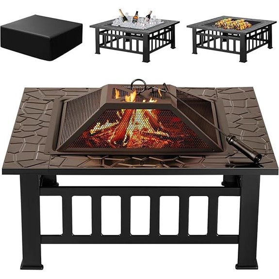 10 Best Outdoor Fire Pits That Will Transform Your Backyard Into a Cozy Oasis 8 Devoko 32-Inch Outdoor Fire Pit with Cover