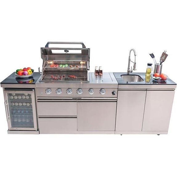 15 Best Modular BBQ Islands for a Stylish and Functional Outdoor Kitchen 3 Outdoor Kitchen Island with Grill and Refrigerator