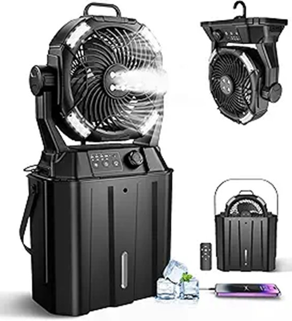 15 Best Outdoor Misting Fans to Keep You Cool All Summer Long 11 Portable Misting Fan for Outdoors and Camping