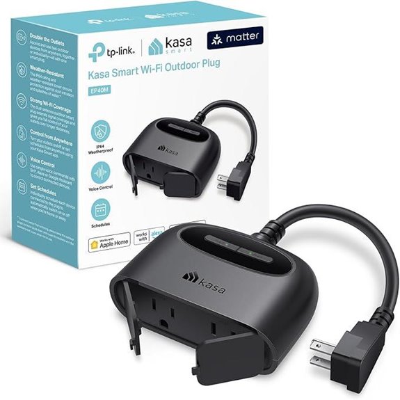 Kasa Matter Outdoor Smart Plug with Dual Outlets