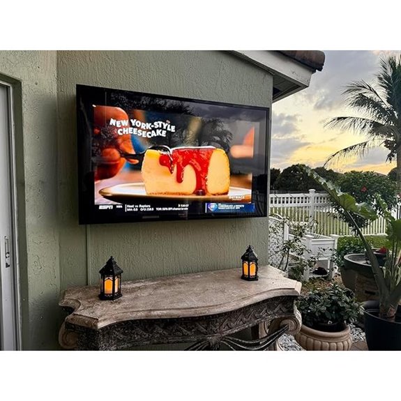 Weatherproof Outdoor TV Cover with Lock and Fans