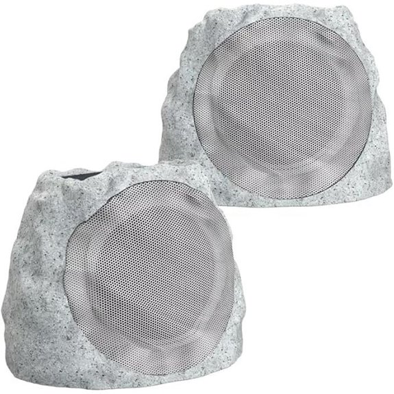 Waterproof Bluetooth Outdoor Rock Speakers (2 Pack)