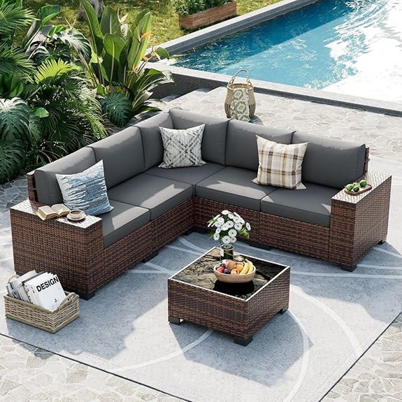 outdoor wicker furniture set