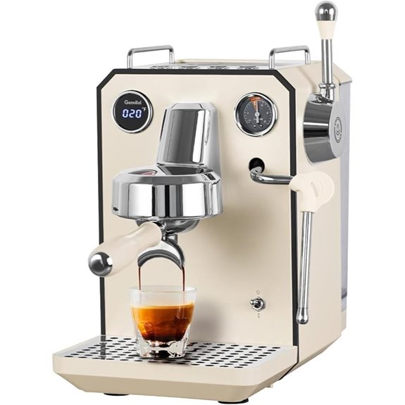 Owl 15 Bar Semi-Automatic Espresso Machine with Frother