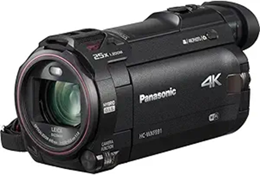 14 Best Panasonic Cameras for Filmmaking in 2026 7 Panasonic 4K Camcorder HC-WXF991K with Leica Lens