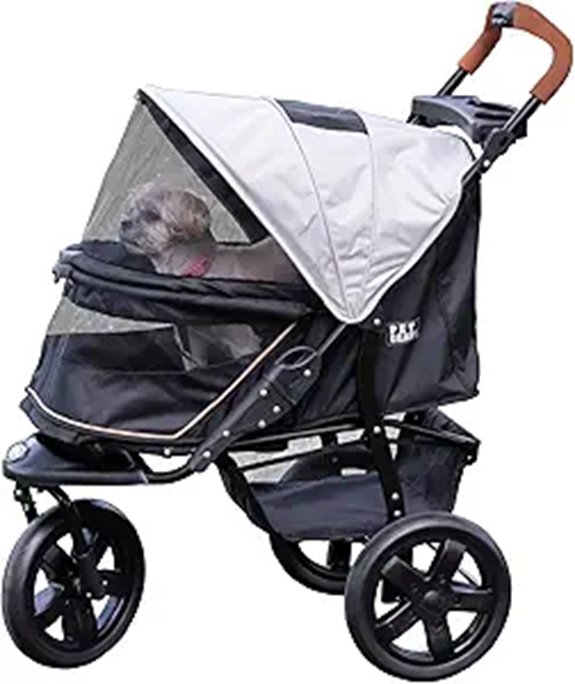 Pet Gear No-Zip AT3 Pet Stroller with Jogging Tires